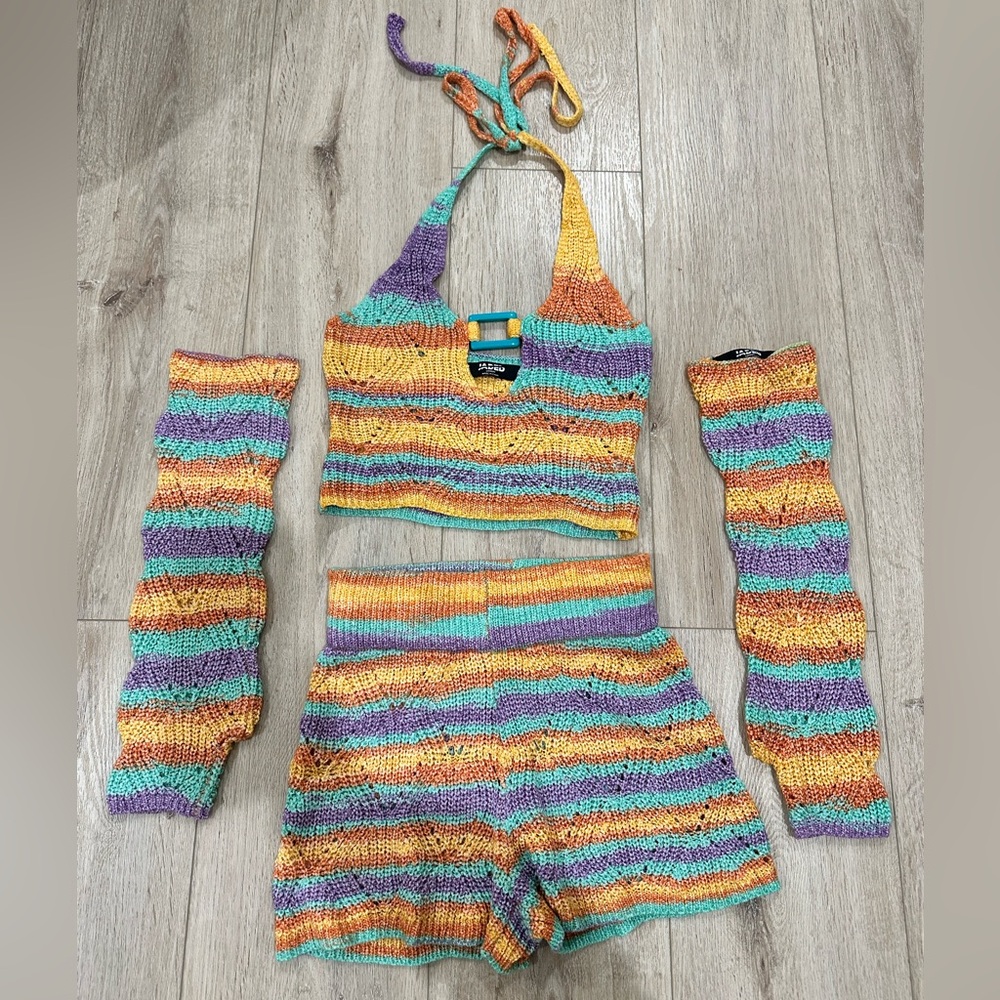 JADED LONDON crochet matching set